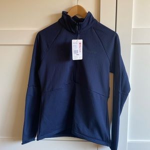 BNWT Marmot Dark Blue Half Zipper Fleece Long Sleeve Top